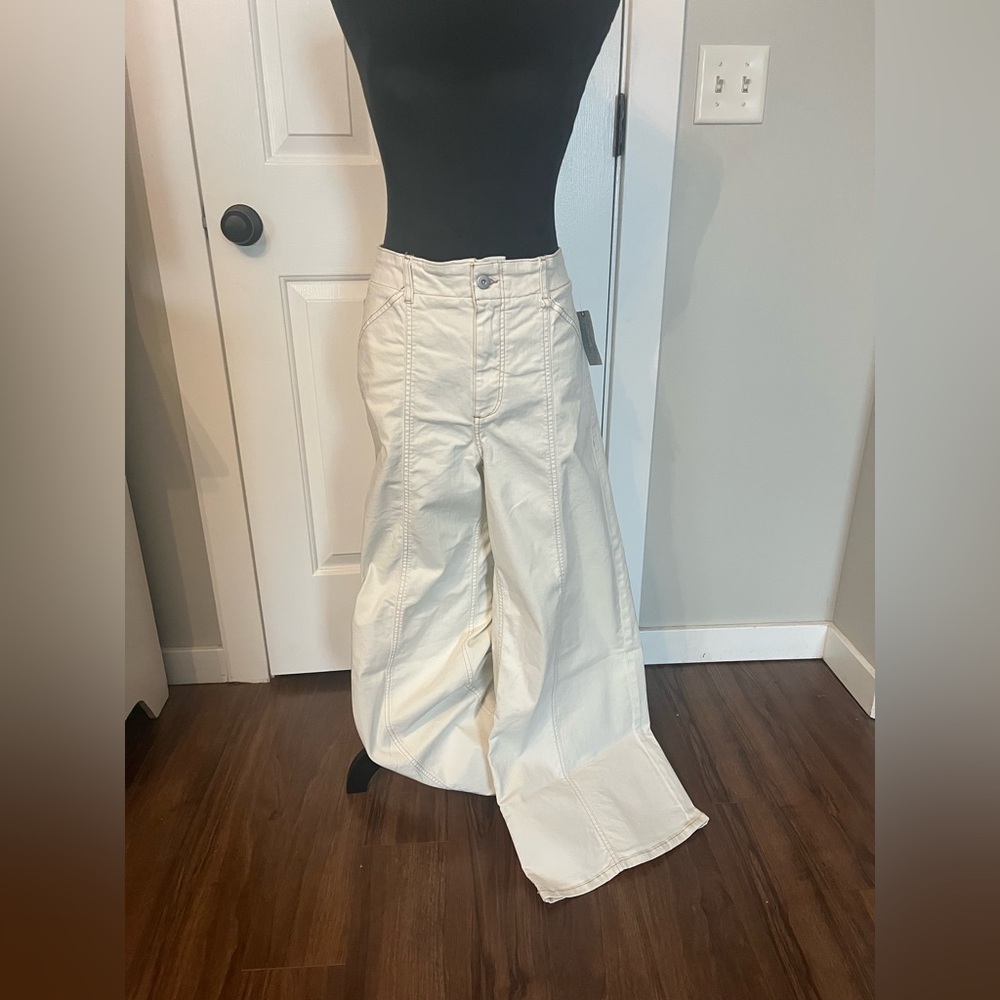 Maeve by Anthropologie cream jeans